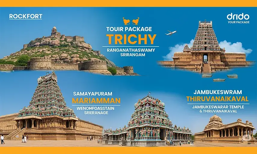 1 Day Trichy Tour Package from North India - Spiritual & Historical Trip